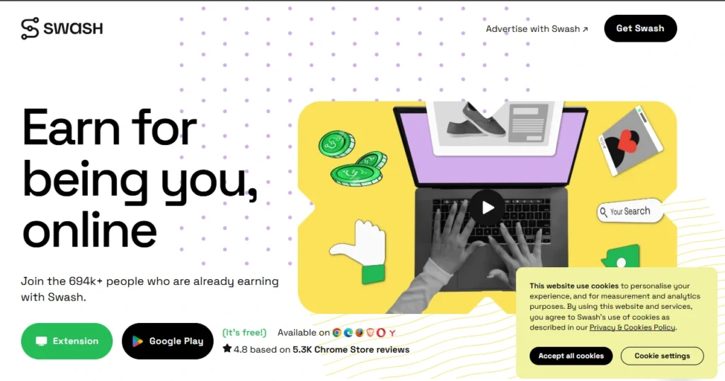 Earn cryptocurrency with data sharing