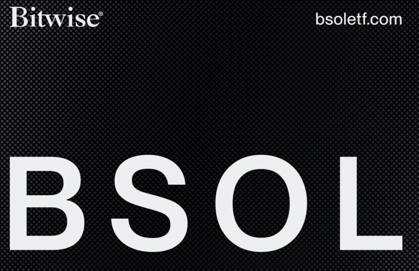 Bitwise Launches $BSOL: The First Solana Staking ETF Hits the U.S. Market